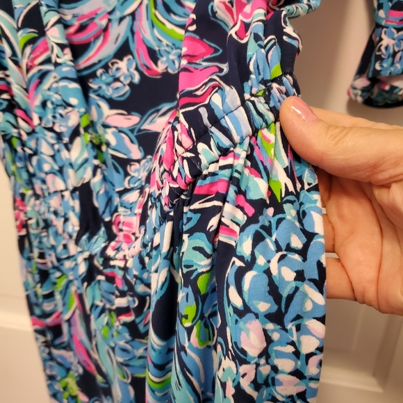 EC Lilly Pulitzer Calla Jumpsuit "Pineapple Paradise" Print Size Small, Colorful - Picture 4 of 10